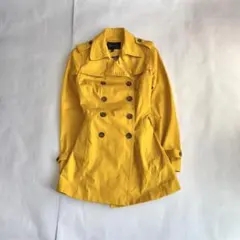【BANANA REPUBLIC】イエロートレンチコート XSサイズ ベルト付き