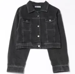 DURAS ショートデニムジャケット ブラック