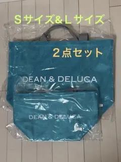 DEAN&DELUCA メッシュトートバッグ　S・L２点セット　ターコイズブルーのサムネイル