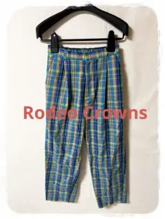 ☘️P1☘Rodeo Crowns チェックタックスラックス M