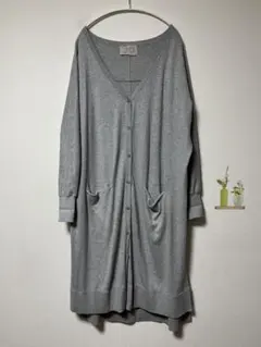 n'Or LABEL ロングカーディガン サイズ2 (LL〜2XL)グレーのサムネイル