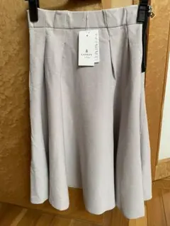 新品タグ付☆ランバンオンブルー ジャージーニットフレアスカート　38