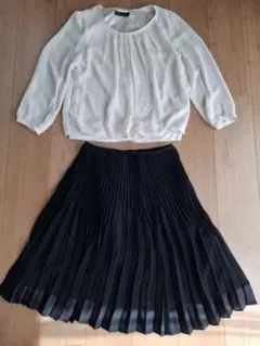 シフォンブラウス★薄ベージュ系★９(M)