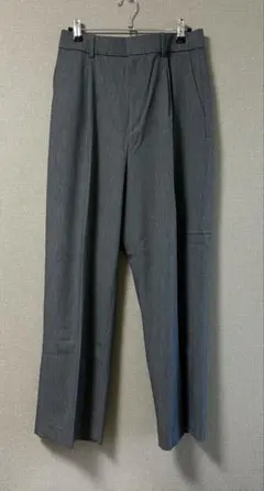 ユニクロ タックワイドパンツ(丈標準68〜70cm) L