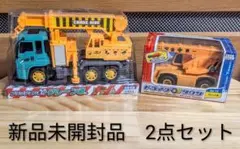 【新品未開封品2点セット】マルカ　クレーン車、走行クレーン車セットのサムネイル