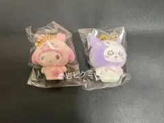 ちいかわサンリオフロッキーマスコットチャーム　古本屋マイメロディ　クロミモモンガ