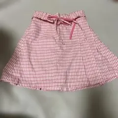 BEBE ピンクチェック スカート 120cm