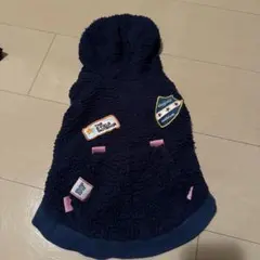 犬服 フードフリース　ネイビー