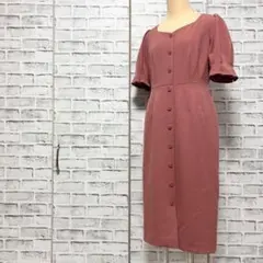 PROPORTION BODY DRESSINGフロント釦Vネックワンピース