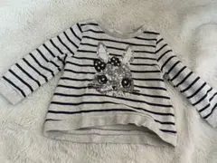 ウサギモチーフ長袖カットソー　H&M100cm