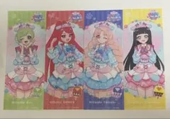 ひみつのアイプリ　アイプリワールド　トレーディングクリアしおり　4種セット