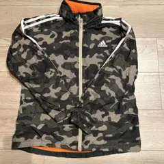 adidas 迷彩ジャケット　ウインドブレーカー　150