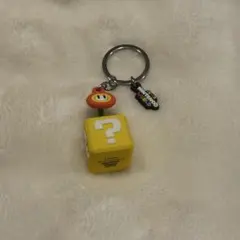 USJ スーパーマリオ はてなブロック ファイヤーフラワーキーホルダー