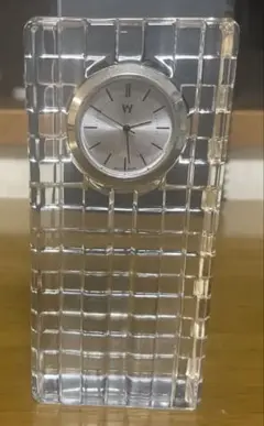 WEDGWOOD ウェッジウッド ナイト＆デイ クリスタルクロック 置き時計