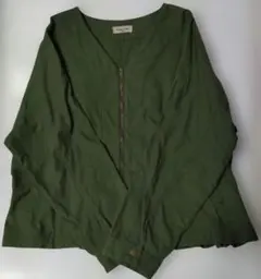 グリーン SM2 サマンサモスモス ノーカラー ジャケット ブルゾン ジャンパー