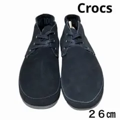 【Crocs】❗️クロックス スエード チャッカブーツ 黒 M8(26cm)のサムネイル