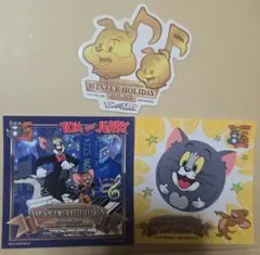 トムとジェリー WINTER HOLIDAY ステッカー 3枚セット