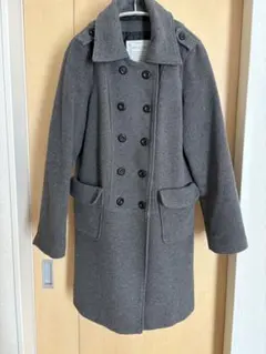 pour la frime グレー チェスターコート M プーラフリーム