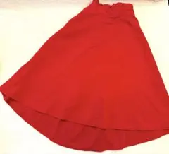 a.v.v 綺麗めロングスカート　鮮やかレッドのサムネイル