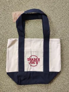 Trader Joe’s ミニ キャンバス トートバッグ 海外限定 トレジョ 紺