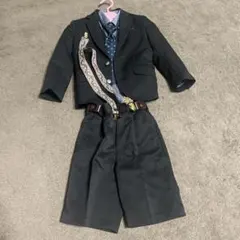ワンダーファクトリー　フォーマルスーツ 110cm 男の子　ブラック　卒業式
