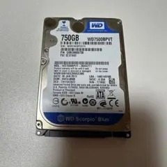 WD Scorpio Blue WD7500BPVT 750GB HDD