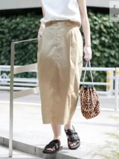 JOURNAL STANDARD relume/ベージュ タイトロングスカート