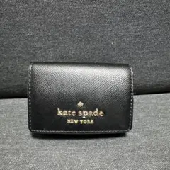kate spade ブラック 三つ折り財布