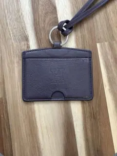 ダークパープル レザー パスケース