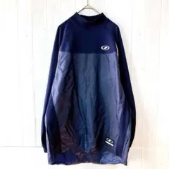 SSK 長袖ナイロンプルオーバー　ネイビー　薄手　L　ドッキング　野球