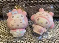 ちいかわ　サンリオ シークレットフロッキーマスコットチャーム 古本屋 マイメロ