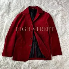 HIGH STREET ハイストリート　赤 コーデュロイジャケットMのサムネイル