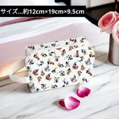 ディズニー ミッキー＆ミニーマウス コスメティックバッグ 大容量