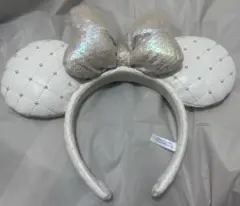 ディズニー ミニー カチューシャ キルティング 白