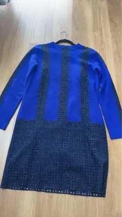 【sacai luck】レース切替ニットワンピースのサムネイル