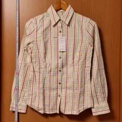 新品 ニッセン 長袖 チェック柄 シャツ Sサイズ【管理No.214】のサムネイル