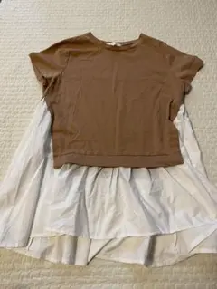 groveグローブ　レイヤード　 Tシャツ　ペプラム　Mサイズ