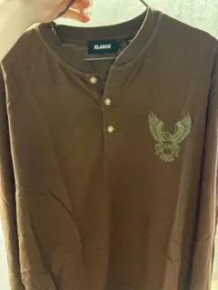 XLARGE ブラウン 長袖 Tシャツ