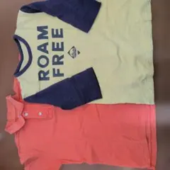 GAPKids　五分袖Tシャツ、オレンジポロシャツ　140cmのサムネイル