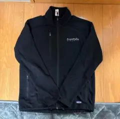 【美品】Patagonia パタゴニア フリース 黒 企業ロゴ