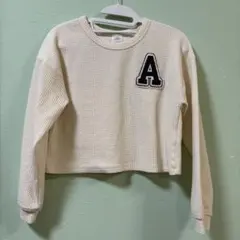 キッズ トップス 150 ZARA アイボリー カットソー 目立った汚れなし