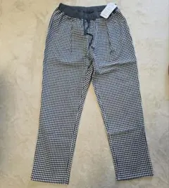 【新品タグ付】Nissen ギンガムチェック ストレッチ アンクル パンツ L