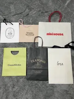 ショップ袋16枚セット（Dior, Vivienne Westwood他）