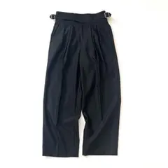 【未使用級】THE RERACS　グルカパンツ　ウールギャバ　25SS　黒　44のサムネイル