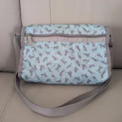 レスポートサック　キャットダンス柄　ショルダーバッグ