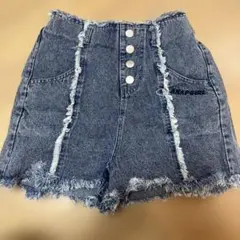 ANAPGIRL フリンジデニムショートパンツM