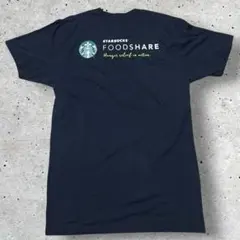 スターバックスTシャツ 半袖 バックプリント ロゴ 【F】黒 綿混のサムネイル