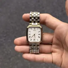 90s Vintage Seiko Dolce タンク 腕時計 ローマン文字盤