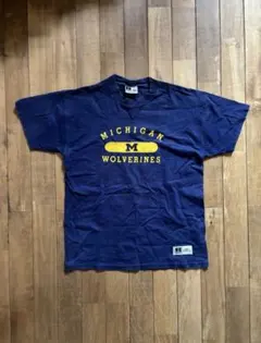 ミシガン カレッジロゴ RUSSELL ATHLETIC 古着 アメカジ