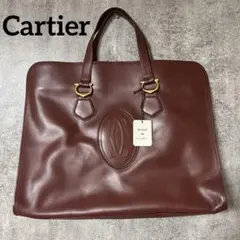 美品 Cartier トートバッグ レザー マストライン ヴィンテージのサムネイル